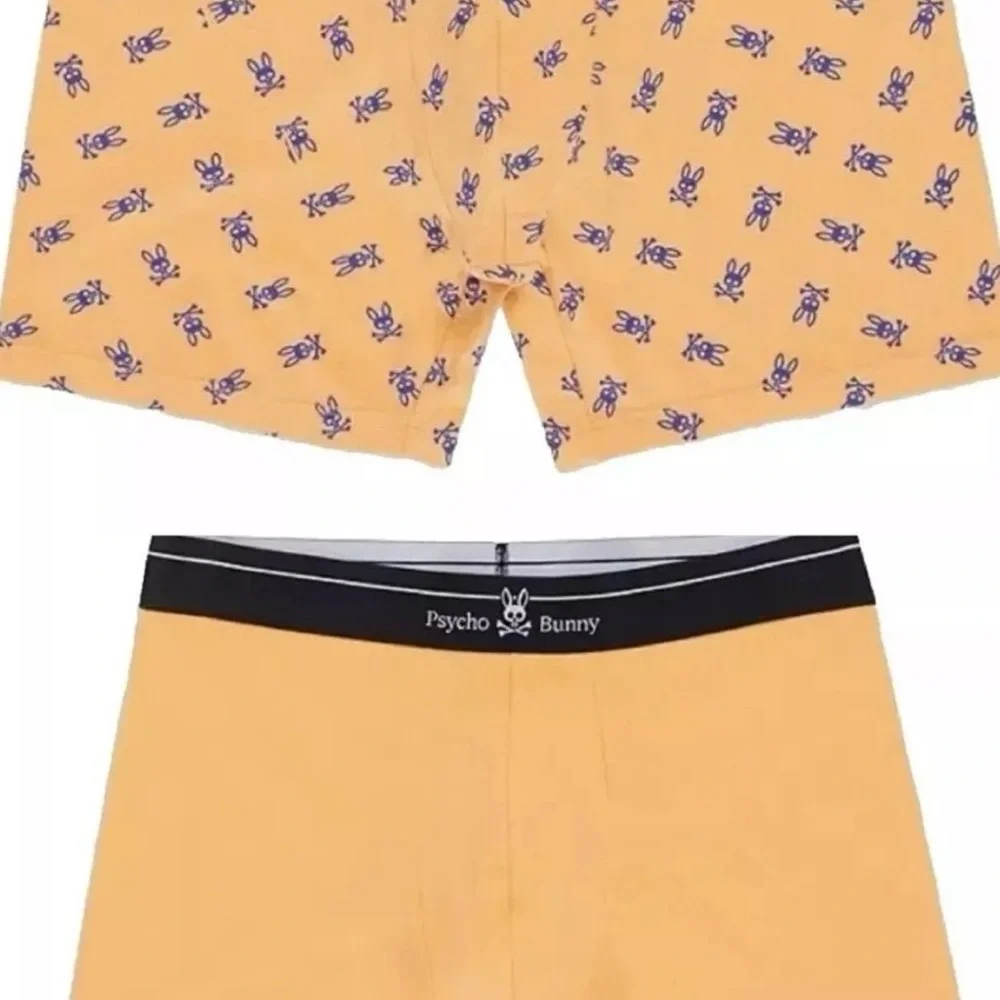 Psycho Bunny‎ Size XL Orange 2 Pack Boxer Briefs NWT
